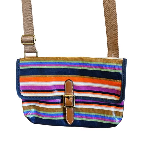 Fossil KeyPer Crossbody Bag Multicolor Stripes - Picture 1 of 8